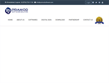 Tablet Screenshot of pramodsoftware.com